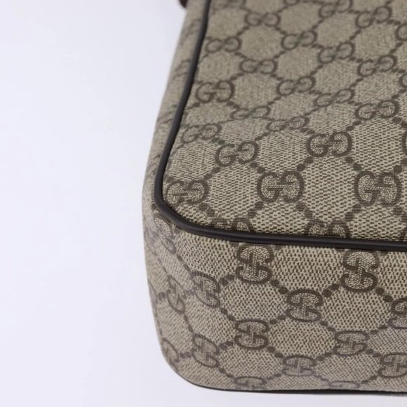 GUCCI GG Supreme Shoulder Bag PVC Beige Gold 201448 Auth ep11234 - Picture 5 of 16